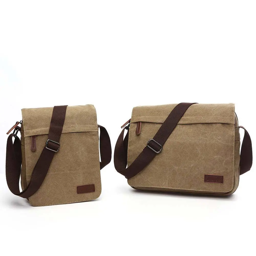 2023 Mini Messenger Bag Canvas Enkele Schouder Mobiele Telefoon Tas Mannen En Vrouwen Zwarte Crossbody Tas