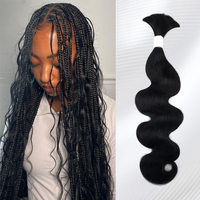 Tresses brésiliennes bouclées profondes cheveux humains en vrac 100% vendeurs de cheveux vierges 100g tressage de cheveux humains
