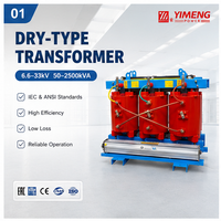 Transformateur à résine coulée de type sec 10kV 0.4kV Triphasé 50Hz 60Hz pour alimentation électrique industrielle 2000kVA Cuivre
