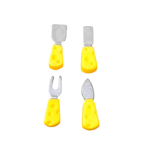 Set de Cubiertos de Queso en Miniatura de Resina Plástica, Accesorios de Joyería DIY, Atrezzo para Juego de Imitación, Verano 2022, Origen Yiwu - Product Image 1