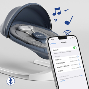 Berceau Électrique Pliable et Portable pour Bébé, Chaise Balancelle Réglable à 30 Degrés, Lit de Sieste en Maille pour Nourrissons - Product Image 3