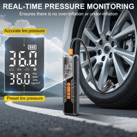 Inflador de Neumáticos de Coche Inalámbrico de 6000 mAh, Bomba Eléctrica Digital DC12V para Bicicleta y Motocicleta, Parada Automática, Compresor de Aire para Neumáticos de Coche de 150 PSI
