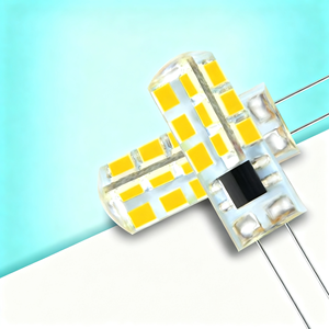 Светодиодная лампа G4 <span class=keywords><strong>LED</strong></span> 12В 220В силиконовая 24 светодиода 3014SMD, без мерцания, для хрустальных люстр и освещения, 2Вт - Product Image 1