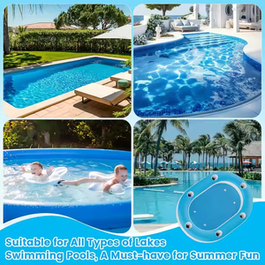 New <strong>Inflatable</strong> Water Poker <strong>Table</strong> Summer <strong>Pool</strong> Party <strong>Floating</strong> <strong>Drink</strong> Glass Ice Rack Water Casual Game <strong>Table</strong> - Product Image 6