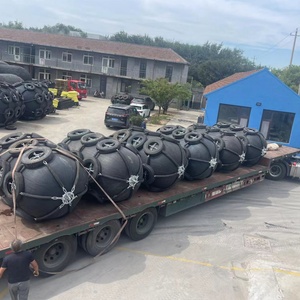 Factory Price ZHH Brand D1500 L3000 Cylindrical Black Marine Boat Yacht Fender Pneumatic <b>Inflatable</b> Rubber ISO Certified - Product Image 6