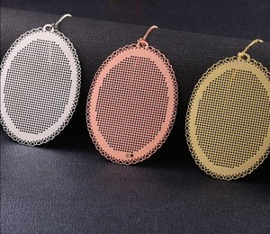 Marcapáginas de <span class=keywords><strong>punto</strong></span> de <span class=keywords><strong>cruz</strong></span> ovalado hecho a mano, manualidades de Metal, plateado, dorado, bordado, manualidades, Kit de <span class=keywords><strong>punto</strong></span> de <span class=keywords><strong>cruz</strong></span> contada - Product Image 2