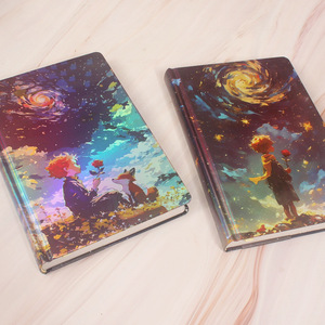 Diario de Tapa Dura <span class=keywords><strong>El</strong></span> <span class=keywords><strong>Principito</strong></span>: Cielo Estrellado, 128 Hojas, Ilustraciones a Todo Color, Cuaderno Vintage con Diseño de Planeta, Libro de Registro Manual - Product Image 3