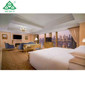 Juego <span class=keywords><strong>de</strong></span> muebles <span class=keywords><strong>de</strong></span> dormitorio <span class=keywords><strong>de</strong></span> <span class=keywords><strong>Hotel</strong></span> clásico <span class=keywords><strong>Sheraton</strong></span>, muebles con marco <span class=keywords><strong>de</strong></span> madera maciza personalizables, tiras decorativas doradas, muebles <span class=keywords><strong>de</strong></span> <span class=keywords><strong>Hotel</strong></span> - Product Image 5