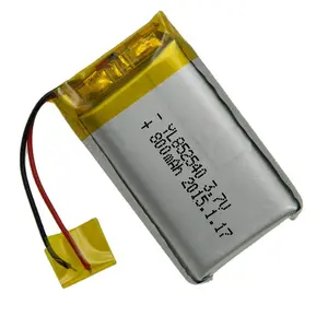 חם למכור lipo הסוללה 3.7 v 852540 800 mah ליתיום סוללה