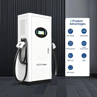 Station de recharge DC pour véhicules électriques 120 kW à montage au sol, vente directe usine, chargeur rapide double pistolet, compatible GB/T CCS NACS
