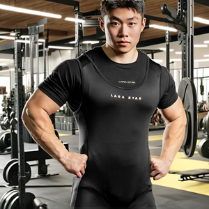 Singlet de Alta Calidad para Levantamiento de Pesas para Hombre con Cintura Elástica, 75% Nailon/25% Elastano para Peso Muerto, Deportes, Fitness y Yoga - Product Image 2