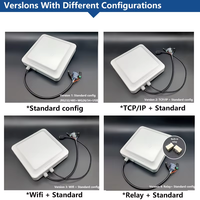 Lector RFID UHF de Largo Alcance Integrado con Antena RFID de 7dbi, Wiegand, RS232, RS485, TCP/IP, WIFI para Control de Acceso, Lector de Etiquetas RFID