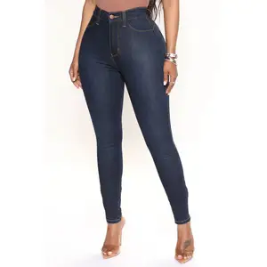 Classic Beauty Booty Lifter Skinny Jeans - Dark Denim Ripped Jeans Colombians Hot Sale Woman High Waist Skinny Jeans High Stretc