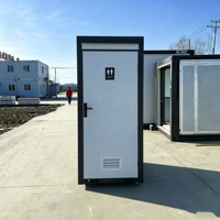 Toilettes préfabriquées extérieures à faible coût, toilettes portables, toilettes mobiles pour chantier de construction