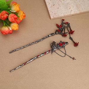 Palillos para el cabello góticos con diseño de rosa y espina, accesorios para el cabello, horquillas, joyería para el cabello en espiral, estilo palillos chinos, regalos - Product Image 5