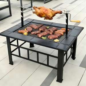 <span class=keywords><strong>Table</strong></span> de <span class=keywords><strong>barbecue</strong></span> multifonctionnelle pour jardin avec <span class=keywords><strong>brasero</strong></span> et foyer extérieur pour la cuisson en plein air - Product Image 1