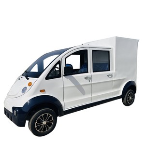 Electric Van For Cargo Transport 4 Seats 101-200Km Range LED Headlight Fast <b>Charge</b> <b>3</b>-5H Blue And White - Product Image 1