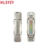 Venta al por mayor de memoria flash USB personalizable rentable de doble uso de alta velocidad de gran capacidad para teléfono y ordenador