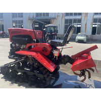 Mini motoculteur diesel 25 CV à prix réduit, machine agricole, tracteur à chenilles