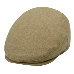 Precio de fábrica Newsboy Hat Mens Womens Ivy Caps Winter Beret Hat Wool Flat Top Ivy Cap para hombre