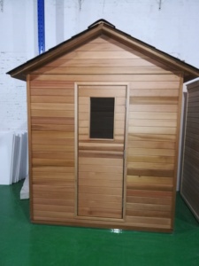 <span class=keywords><strong>Sauna</strong></span> à vapeur traditionnel en cèdre rouge canadien pour 4 à 6 personnes, avec véranda, chauffage électrique et pierres de <span class=keywords><strong>sauna</strong></span> - Vente chaude - Product Image 3