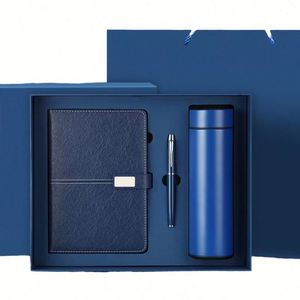 Wholesale Luxury Custom Corporate Gift <b>Set</b> Pu Leather <b>Notebook</b> Pen Cup Personalized Silk Screen Printed Business Gifts - Product Image 1