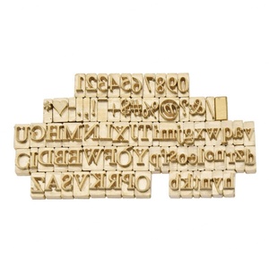 Poinçon en cuir personnalisé à 26 lettres, en laiton, pour marquage en relief, avec fente en T - Product Image 3