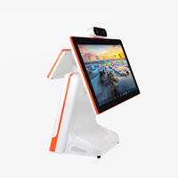 Terminal de point de vente tout-en-un 15,6 pouces avec double écran tactile pour les magasins de détail et les petites entreprises