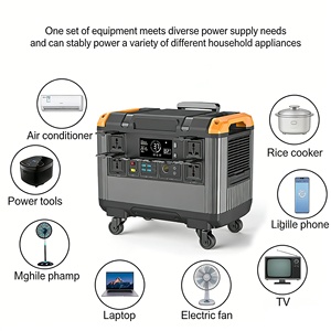 Station d'alimentation portable Demax T20 2400W 2016Wh avec batterie LiFePO4, générateur solaire avec onduleur à onde sinusoïdale pure et contrôleur MPPT - Product Image 2