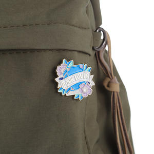 Spille da Bavero per Amanti dei Libri, Tema <span class=keywords><strong>Book</strong></span> <span class=keywords><strong>Club</strong></span>, Spille in Smalto Morbido in Stock - Product Image 5