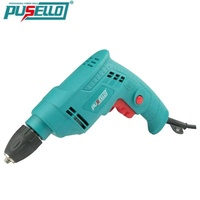 Perceuse électrique à vitesse variable PUSELLO 450W, perceuse rotative 10 mm, outil électrique pour le bricolage domestique