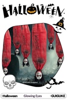 GUIGUKE GGK2005 Nouvelle Arrivée Halloween Décoration Suspendue Fantôme Féminin Enrobe de Rouge Motorisée et Activée par Détection de Mouvement