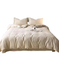 Vente en gros de tissu textile d'intérieur de luxe 55% lin 45% coton lin lavé coton lin uni technique tissée pour plat
