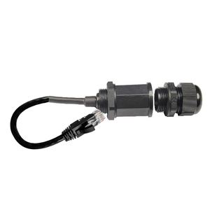 ขั้วต่ออีเทอร์เน็ต RJ45กันน้ำ IP68ขั้วต่อสายเคเบิลเครือข่าย <span class=keywords><strong>LAN</strong></span> อุตสาหกรรมกลางแจ้งให้คะแนน IP67 - Product Image 6