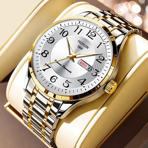 Men's Quartz Movement <b>Watch</b> with Luminous Calendar and Water Resistance Business Wristwatch - Product Image 2