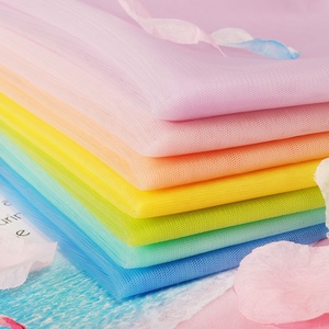 2023 गर्म बिक्री थोक 100% नायलॉन रंग रंग रंगीन प्राकृतिक नरम ब्राइडल पोशाक के कपड़े - Product Image 2