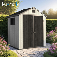 Abri extérieur KENDA OEM en plastique 6x8 pieds, 100 % recyclable, avec garantie de 10 ans, résistant aux UV, pour une construction éco-responsable