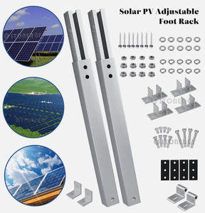 Facile à installer <span class=keywords><strong>Support</strong></span> de montage de <span class=keywords><strong>panneau</strong></span> <span class=keywords><strong>solaire</strong></span> à inclinaison réglable en aluminium <span class=keywords><strong>Support</strong></span> de <span class=keywords><strong>panneau</strong></span> <span class=keywords><strong>solaire</strong></span> Pieds arrière et avant - Product Image 5