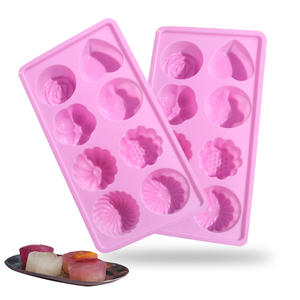 Nuevo molde de pastel Diy <span class=keywords><strong>Balian</strong></span> Flower Duo amor molde de silicona horneado molde de gelatina de comida complementaria para bebés - Product Image 1