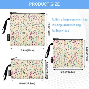 Bolsa Térmica para Almuerzo con Logotipo Personalizado, Juego de Bolsas Refrigerantes Plegables, Ecológicas y Reutilizables para Empacar Alimentos - Product Image 3