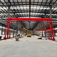 Grue portique monopoutre électrique industrielle robuste de 20 tonnes, montée sur rail, pour extérieur, avec moteur