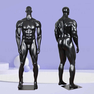 Maniquíes Masculinos Musculosos de Fibra de Vidrio de Alta Gama, Deportivos, de Cuerpo Entero, Negros, con Gran Musculatura, para Ropa Deportiva - Product Image 4