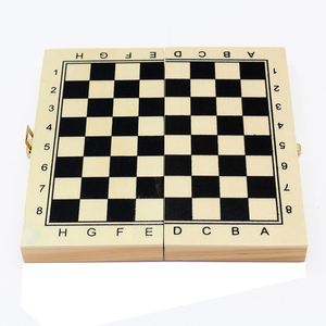 Mini Juego de <span class=keywords><strong>Ajedrez</strong></span> para Mesa, Plegable, con Espacio de Almacenamiento Interior, Ideal para Viajes, Piezas de <span class=keywords><strong>Ajedrez</strong></span> de Madera de Regalo - Product Image 5