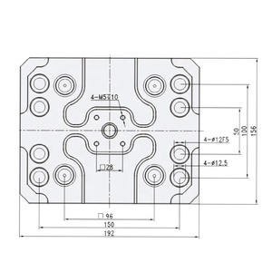 Paleta de cambio rápido de punto cero de acero de alta precisión CNC Bibo de 3, 4 y 5 ejes para espaciado de 96 mm, para tornillo de banco autocentrante He-khdz9 - Product Image 4