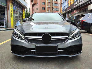 2019 Classe C <span class=keywords><strong>W205</strong></span> <span class=keywords><strong>AMG</strong></span> Style Grille Avant pour Mercedes Benz Auto Parts avec Plastique ABS Noir Noir <span class=keywords><strong>W205</strong></span> Grille Avant - Product Image 4