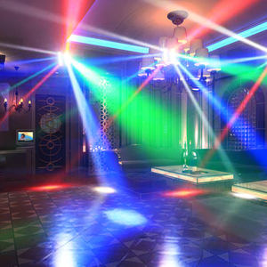 WUZSTAR 8 yeux araignée led de faisceau de disco lumières contrôle sonore dj <span class=keywords><strong>stroboscopique</strong></span> dmx club <span class=keywords><strong>projecteur</strong></span> de lumière a mené des lumières mobiles pour la boîte de nuit - Product Image 2