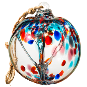 Sfera di Vetro Soffiato a Mano, Ornamento a Sfera in Vetro, Sfera Decorativa da Giardino, Decorazione per Interni ed Esterni - Product Image 3
