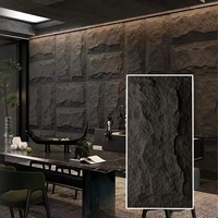 Panneau mural en pierre PU 3D, imitation brique, décoration en pierre PU souple