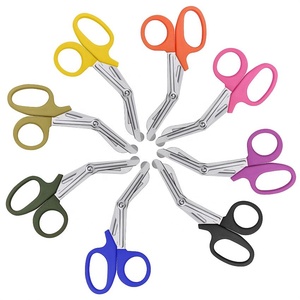 Ciseaux à pansements multi-usages en acier inoxydable médical de haute qualité, longueur 15 cm, ciseaux d'urgence pour traumatismes - Product Image 1