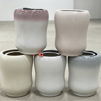 Jardinière pour plantes d'intérieur pour centre commercial, jardinière en céramique pour jardin extérieur, pots de fleurs émaillés